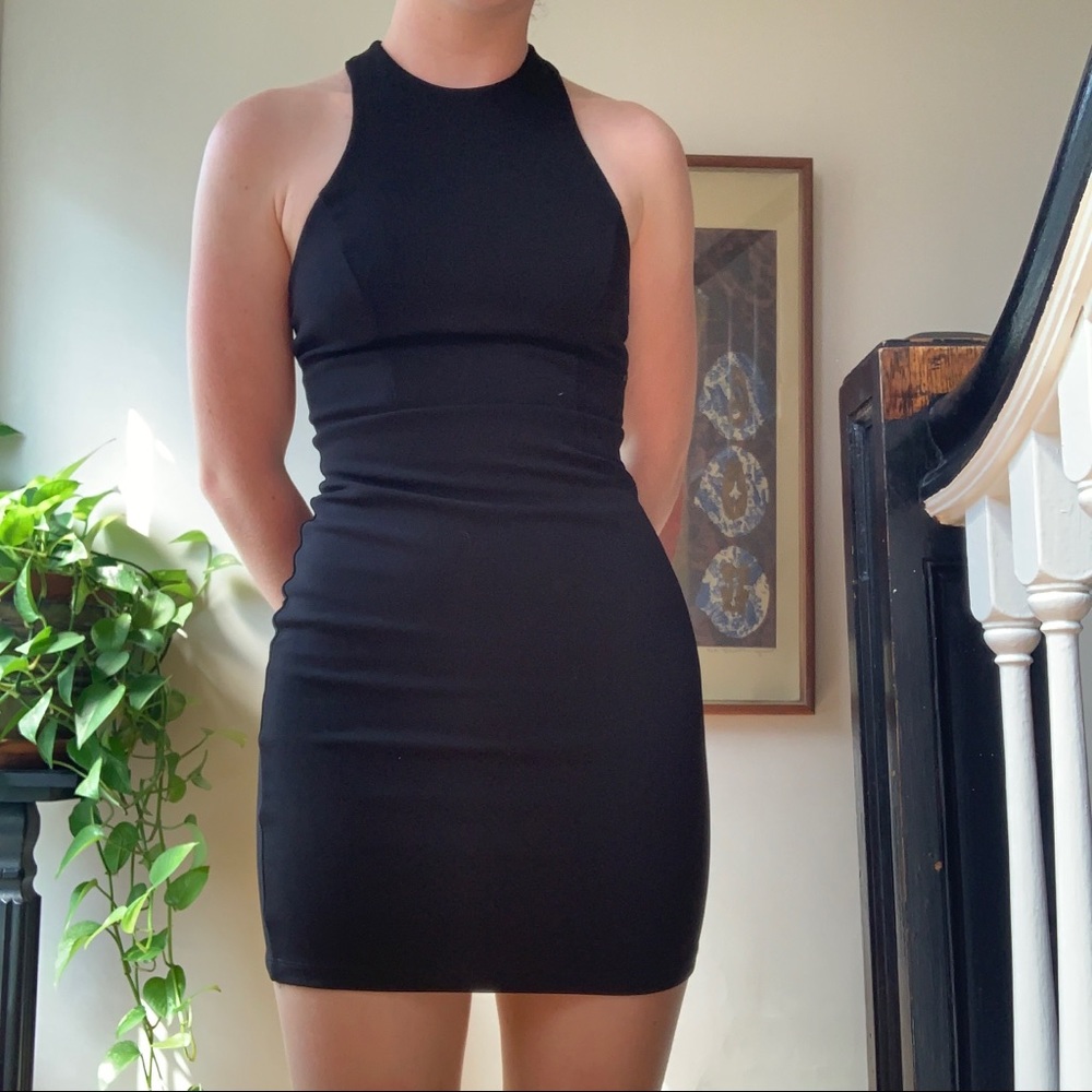 Lulu’s Bodycon Black Dress Size XS